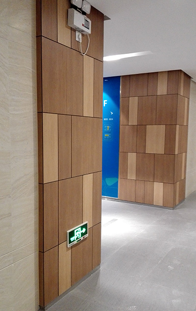 深業(yè)U中心使用格林雅防火板的掛墻 深業(yè)U中心使用格林雅防火板的掛墻