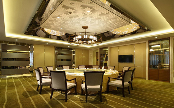 使用格林雅防火板裝修的靜雅海鮮高檔餐廳 使用格林雅防火板裝修的靜雅海鮮高檔餐廳