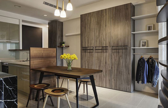 木紋防火飾面板裝修效果 木紋防火飾面板裝修效果